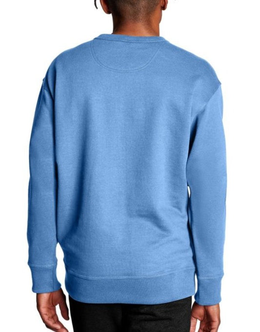 Men's Powerblend® Fleece Pullover Crew back view