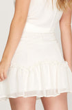 Ruffled Woven Skirt