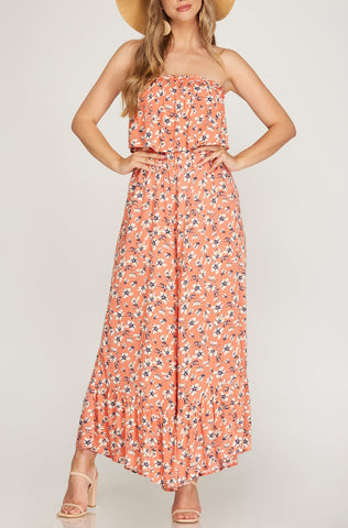 Floral Print Jumpsuit