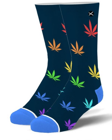Rainbow Weed Socks