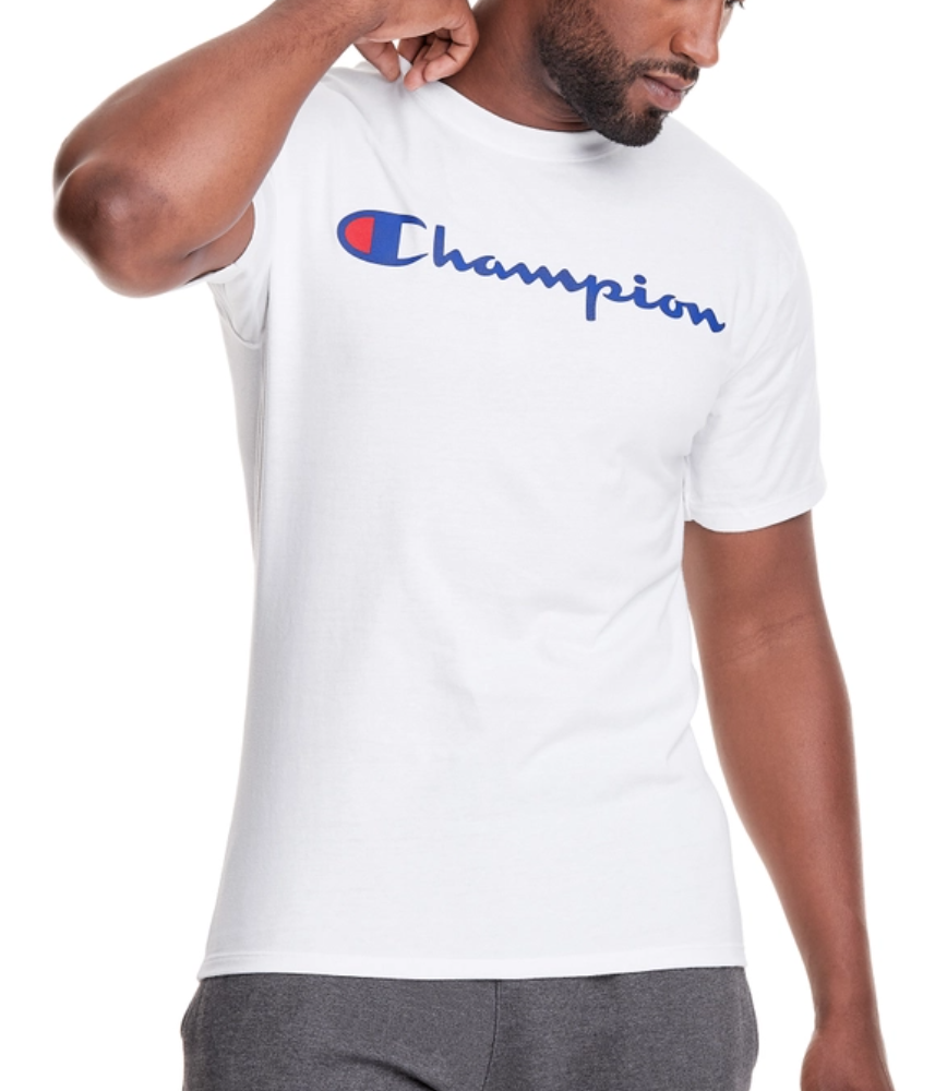Men's Script Logo Graphic Jersey Tee front view