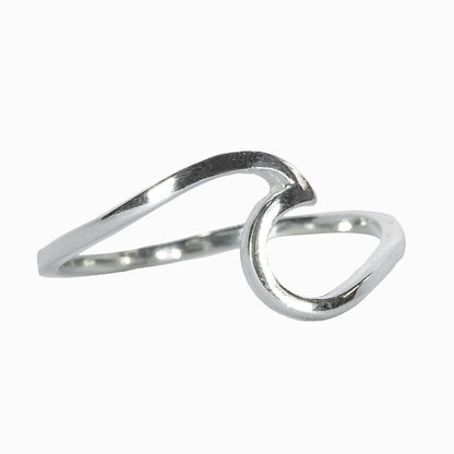 Silver Wave Ring