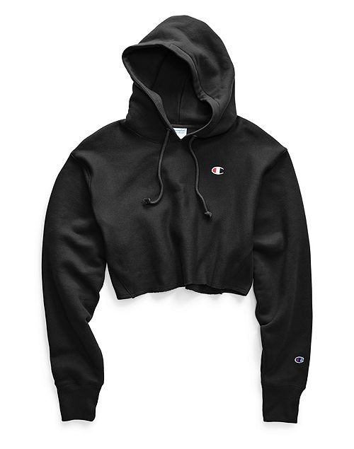 Women's Reverse Weave®  C Logo Cropped Cut Off Pullover front view 