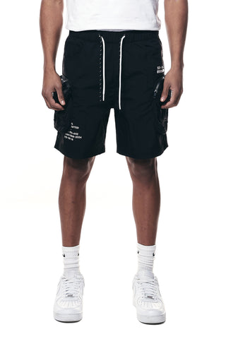 Men's Printed Utility Nylon Shorts