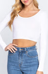 Twist Back Seamless Crop Top