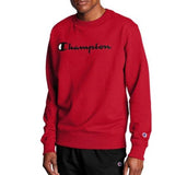 Men's Champion Script Logo with Powerblend® Crew