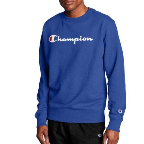 Men's Powerblend® Fleece Script Logo Crew