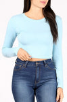 Crew Neck Crop Top