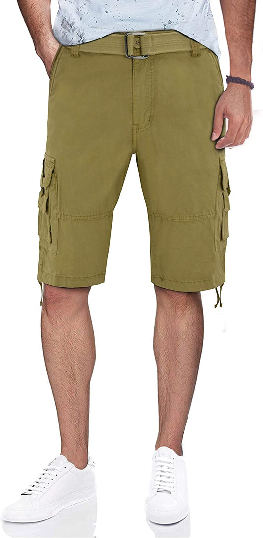 Men's Belted Cargo Shorts